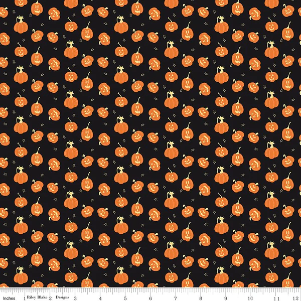 Riley Blake "Beggar's Night" (Halloween) Half-yard Bundle - 10 Fabrics, 5 Total Yards