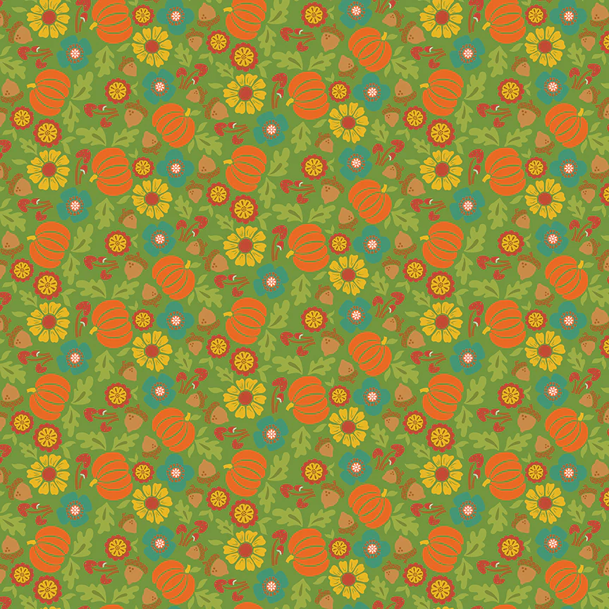 Riley Blake "Autumn Afternoon" Half-yard Bundle - 10 Fabrics, 5 Total Yards
