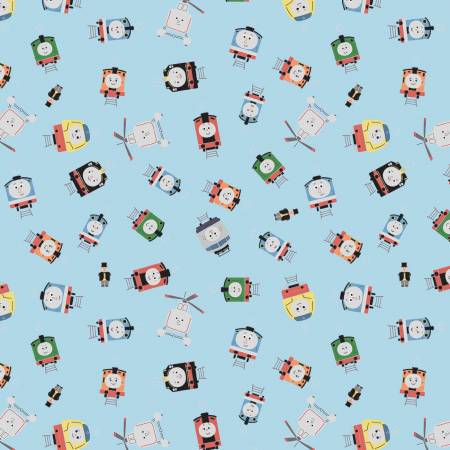 Riley Blake "Thomas & Friends Sodor Railway" Half-yard Bundle - 10 Fabrics, 5 Total Yards