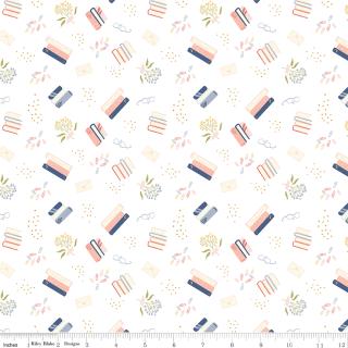 Riley Blake "Between The Pages" (Books/Glasses) Half-yard Bundle - 10 Fabrics, 5 Total Yards