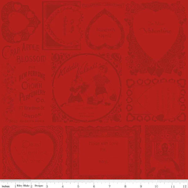 Riley Blake "Take Heart" Half-yard Bundle - 10 Fabrics, 5 Total Yards