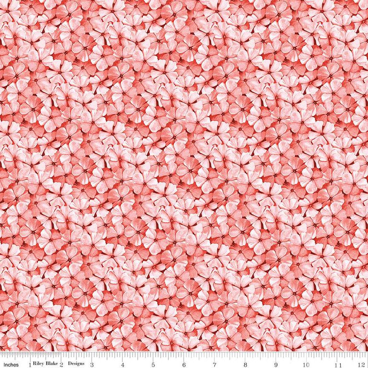 (2 yd) Riley Blake Sewing Seeds III C15694 Pink