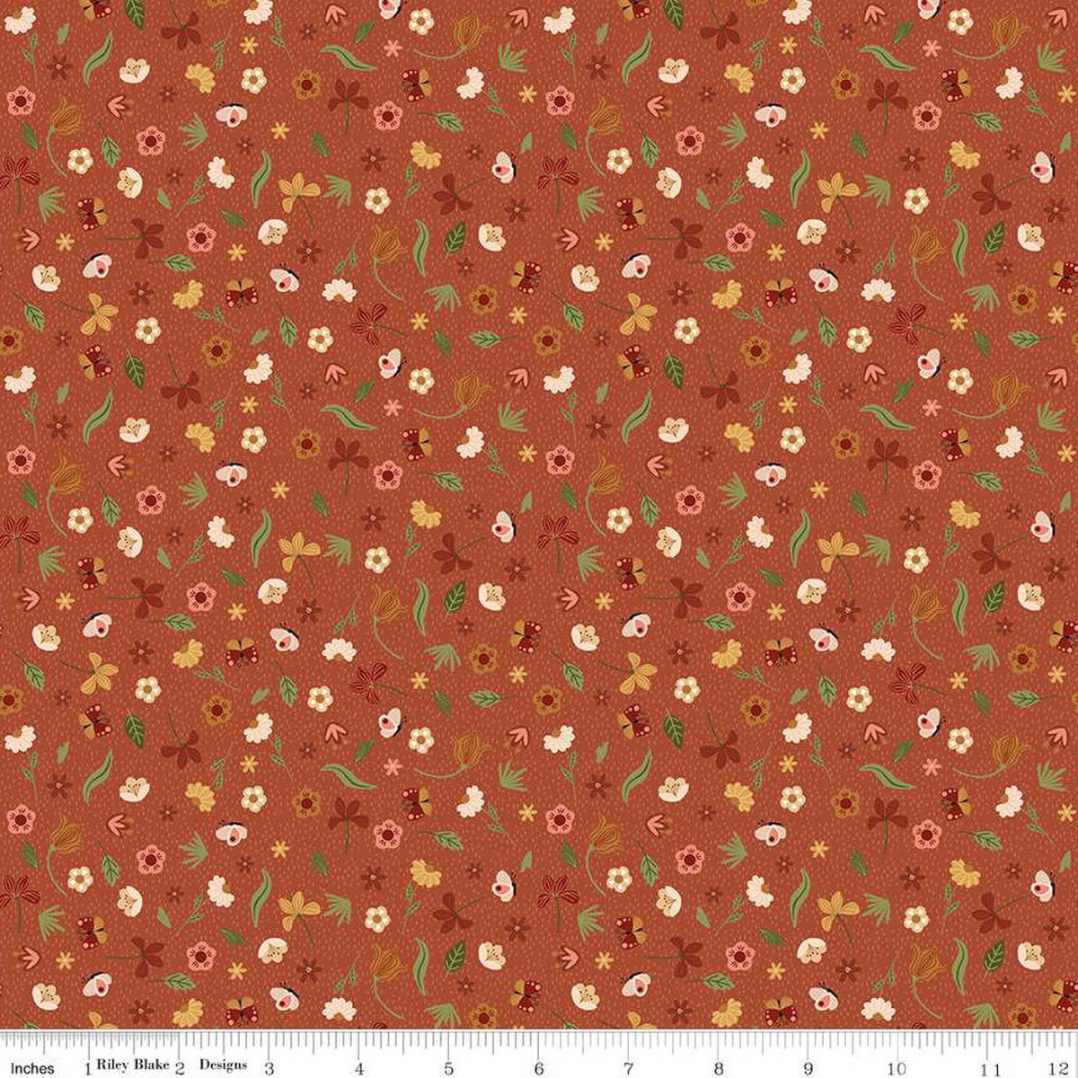 (2 yd) Riley Blake Created With Love C15975 Clay Bloom & Grow