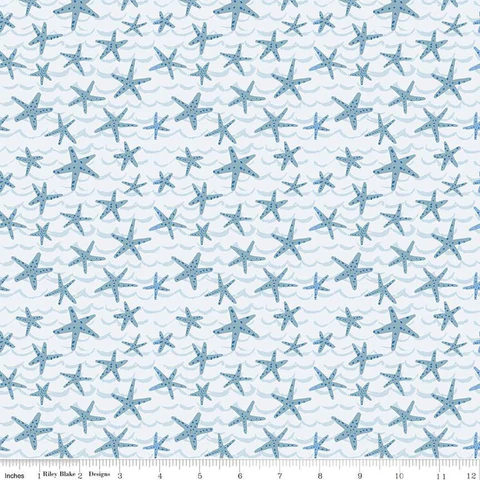 Riley Blake "Ocean Oasis" Half-yard Bundle - 10 Fabrics, 5 Total Yards