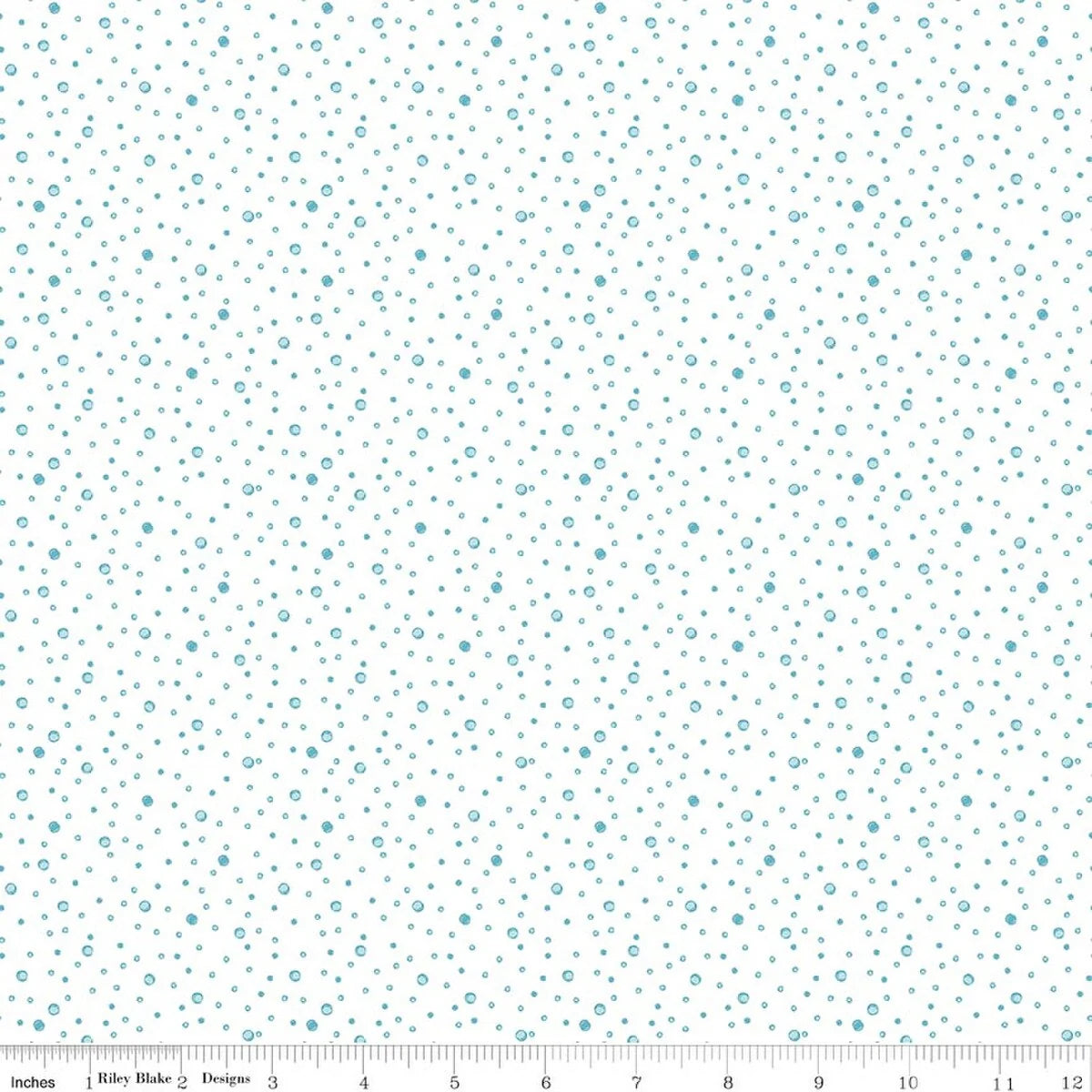 (1.5 yd) Riley Blake Reef Bubbles C17275 White