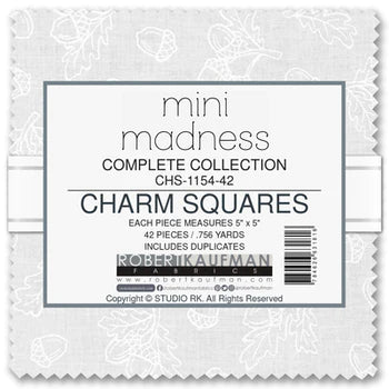 Charm Pack 5x5 Squares - Robert Kaufman "Mini Madness" - 40 5" Squares
