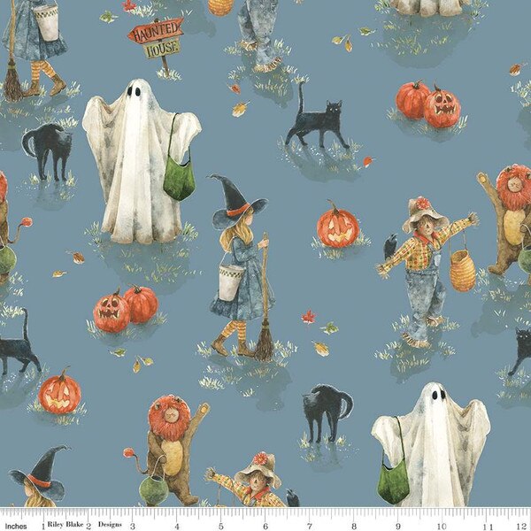 Riley Blake "Trick Or Treat" Halloween Half-yard Bundle - 10 Fabrics, 5 Total Yards