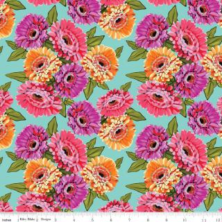 Riley Blake "Zinnias" Half-yard Bundle - 10 Fabrics, 5 Total Yards