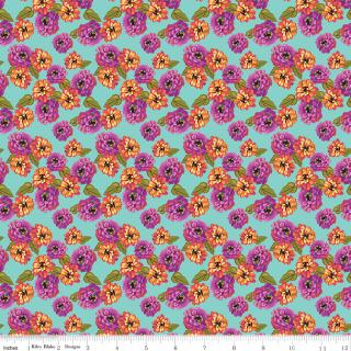 Riley Blake "Zinnias" Half-yard Bundle - 10 Fabrics, 5 Total Yards