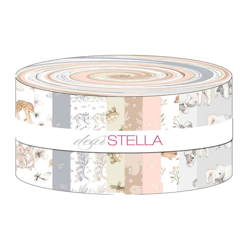 Timeless Treasures/Dear Stella - ABCs of Love by Nina Stajner - 40 2.5" Strips/Jelly Roll
