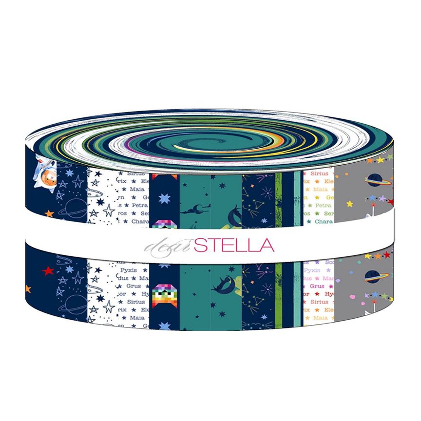 Timeless Treasures/Dear Stella - Meowter Space by Pammie Jane - 40 2.5" Strips/Jelly Roll