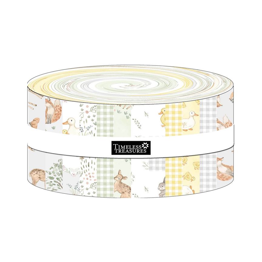 Timeless Treasures - Our Little Adventure - 40 2.5" Strips/Jelly Roll
