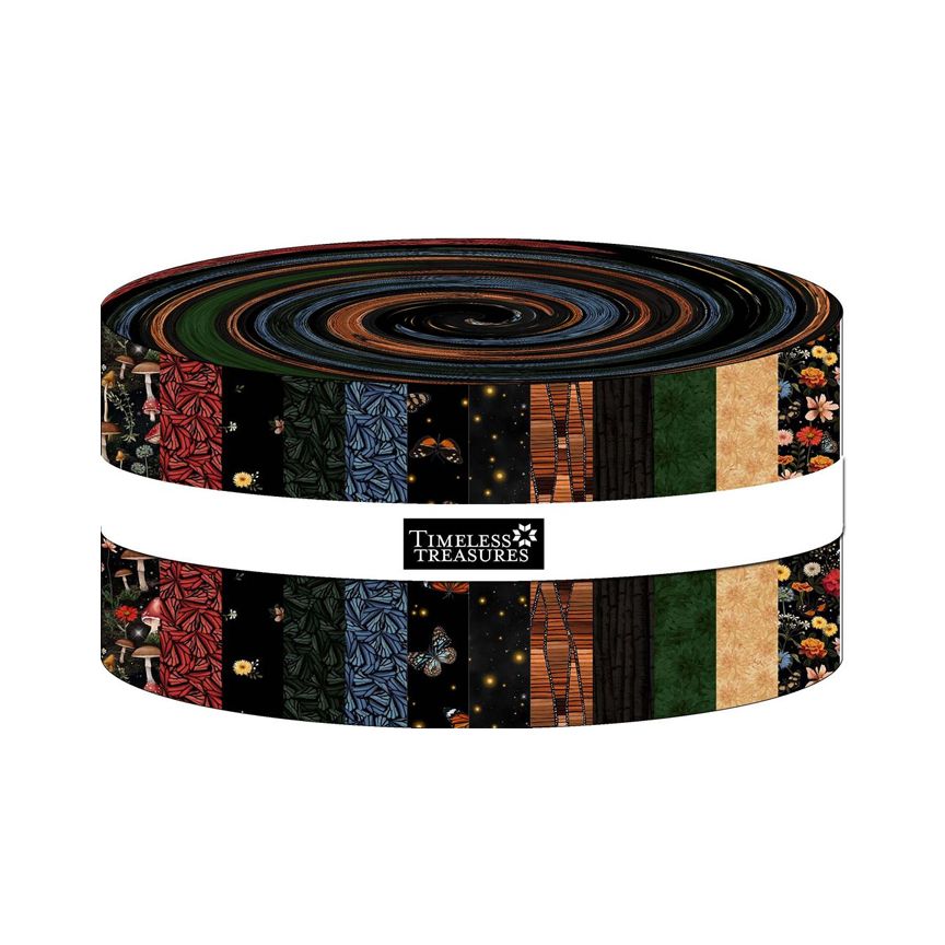 Timeless Treasures - Into The Woods By Katie Hennagir - 40 2.5" Strips/Jelly Roll