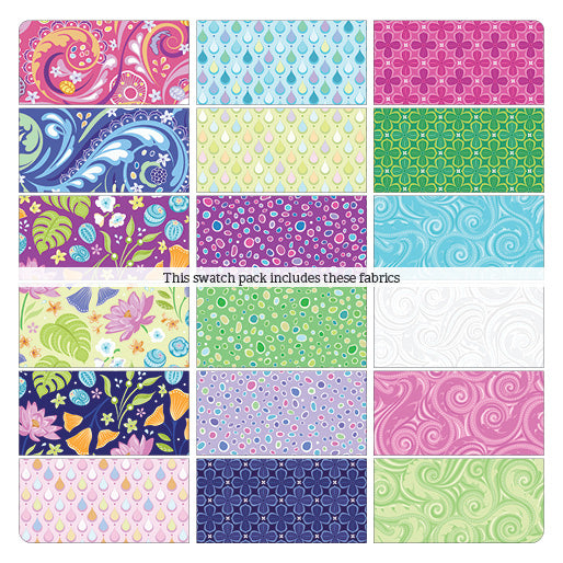 Charm Pack 5x5 Squares - Benartex Crescendo  - 40 5" Squares