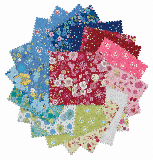 Charm Pack 5x5 Squares - Benartex Tiny Secrets - 40 5" Squares