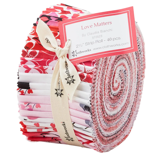 Clothworks - Love Matters - 40 Strip Jelly Roll