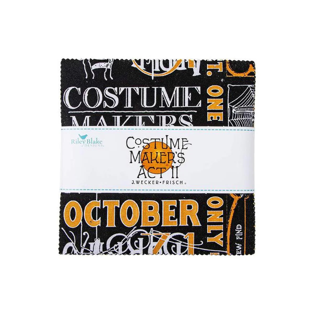 Charm Pack 5x5 Squares - Riley Blake Costume Maker's Act II 5-inch Stacker - 40 5" Squares