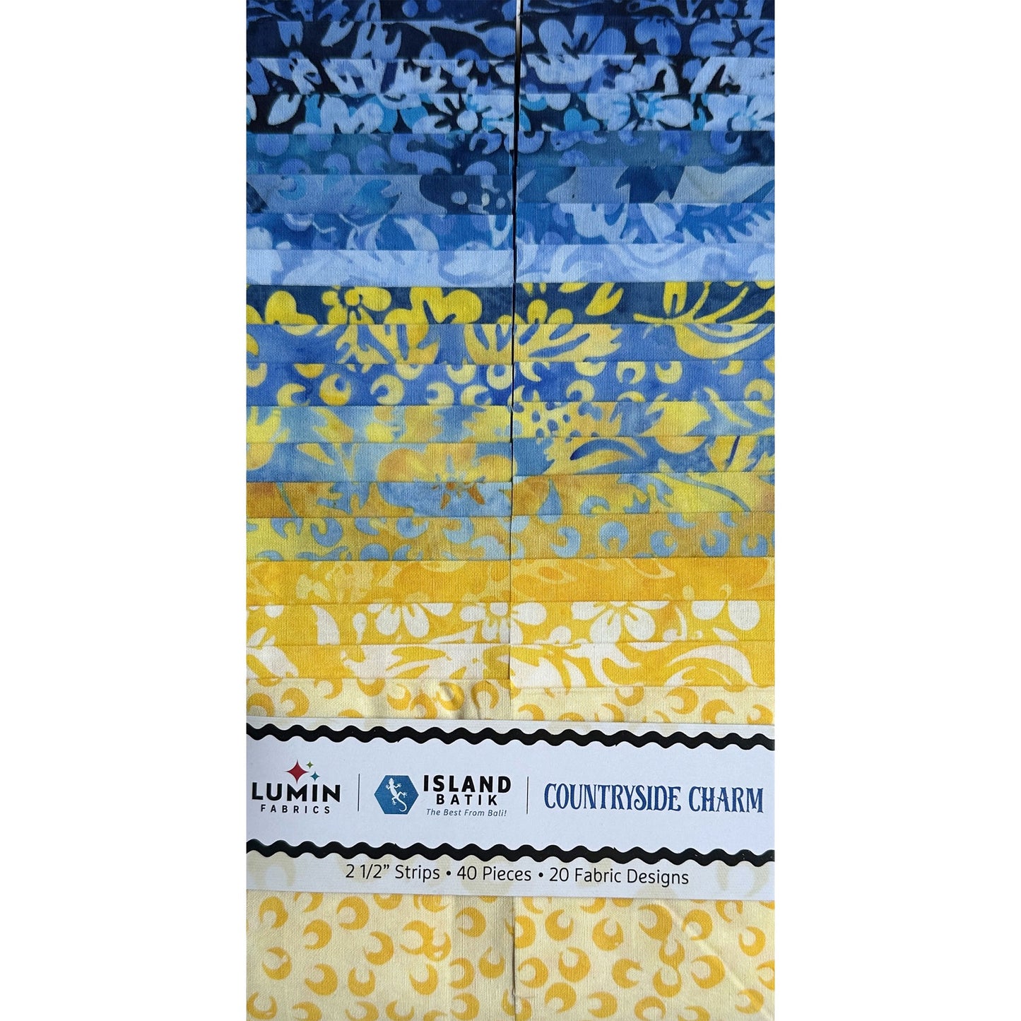 Island Batik - Countryside Charm - 20 Fabrics, 40 Total Strips
