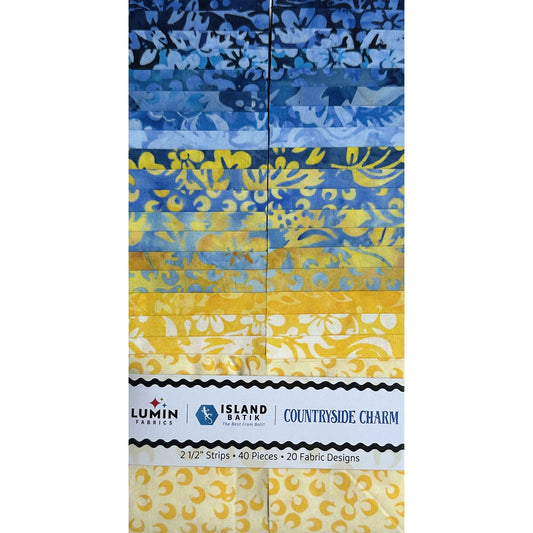 Island Batik - Countryside Charm - 20 Fabrics, 40 Total Strips