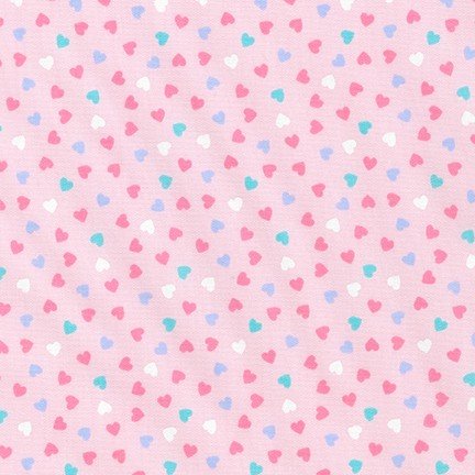 (4 yd) Robert Kaufman Handworks Home DH-13097L-C Pink Hearts