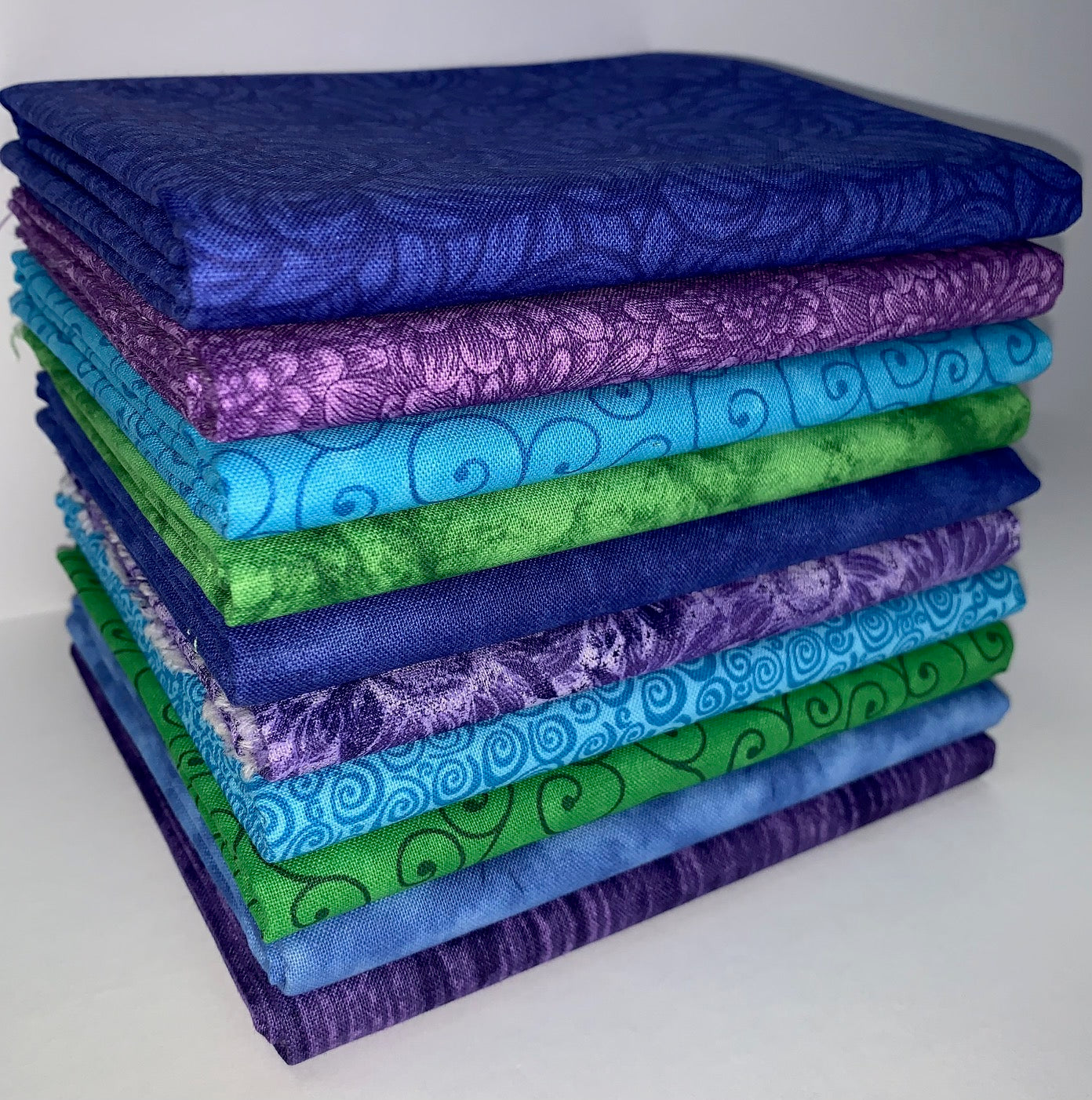 Deep Ocean Half-yard Bundle - 10 Fabrics, 5 Total Yards