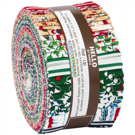 Robert Kaufman Yuletide Bells Roll-up - 40 Strip Roll