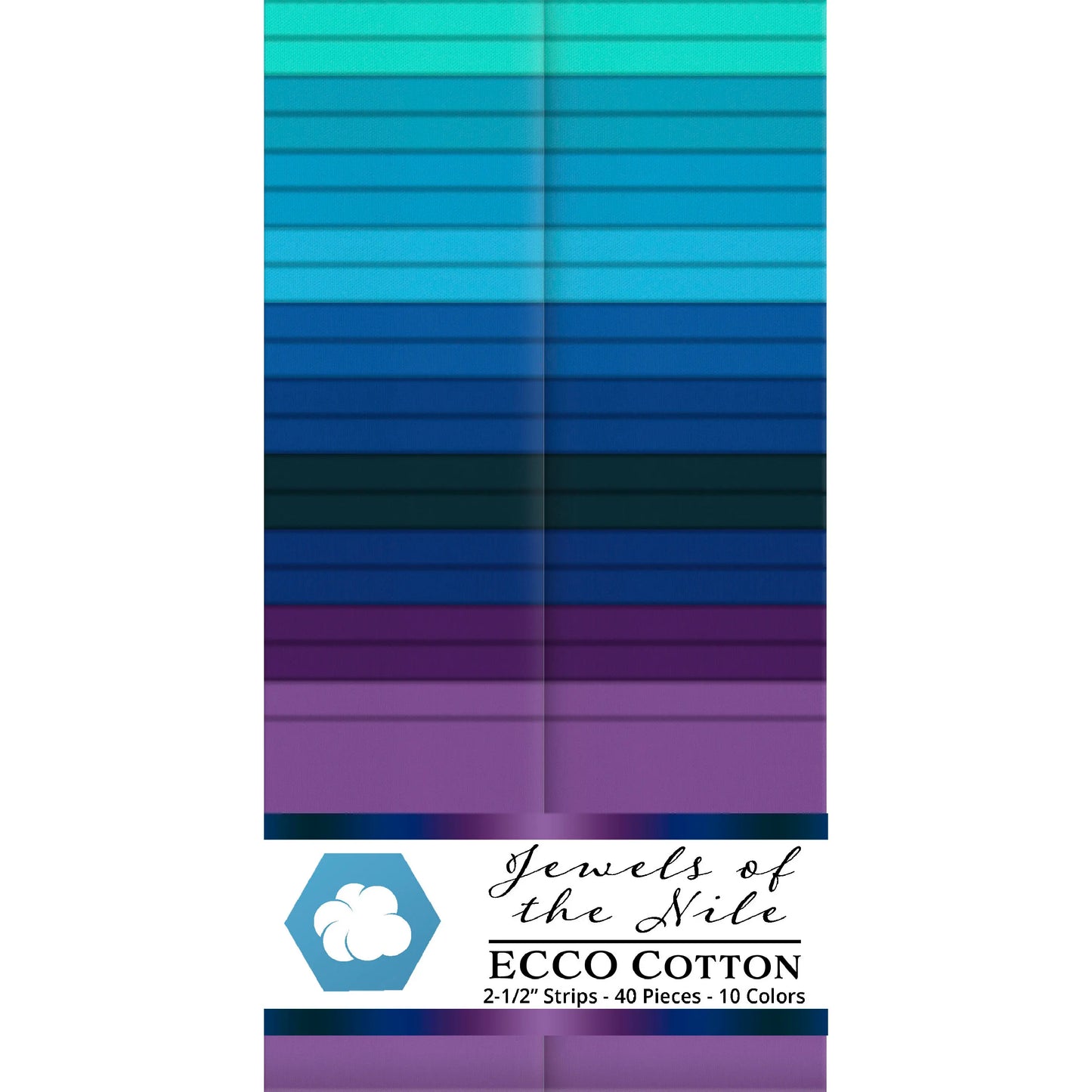 Lumin Fabrics/Ecco Cotton - Jewels Of The Nile - 40 Total Strips