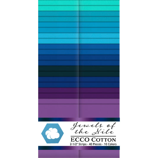 Lumin Fabrics/Ecco Cotton - Jewels Of The Nile - 40 Total Strips