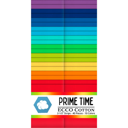 Lumin Fabrics/Ecco Cotton - Prime Time - 40 Total Strips
