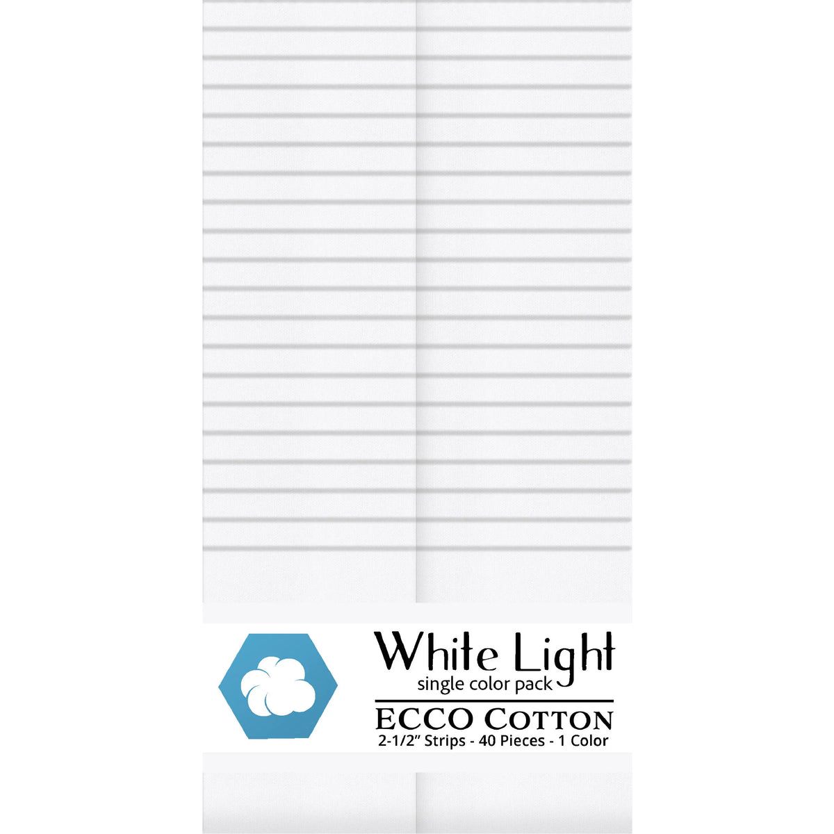 Lumin Fabrics/Ecco Cotton - White Light - 40 Total Strips