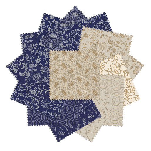 Charm Pack 5x5 Squares - Benartex Elegant Keepsakes - 40 5" Squares