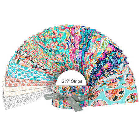 Quilting Treasures QT Fabrics - Exotica by Dan Morris Creative Group - 40 Strip Jelly Roll