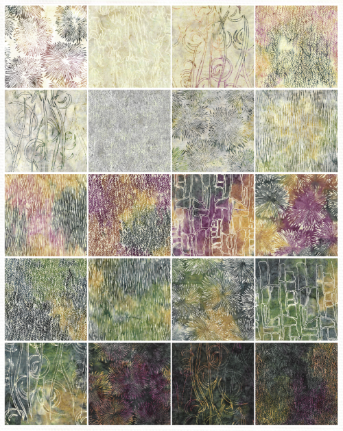 Island Batik - Earthly Stories - 20 Fabrics, 40 Total Strips