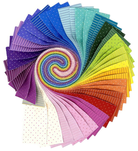 Free Spirit - Tula Pink - Tiny Coordinates - 40 Strip Design Roll