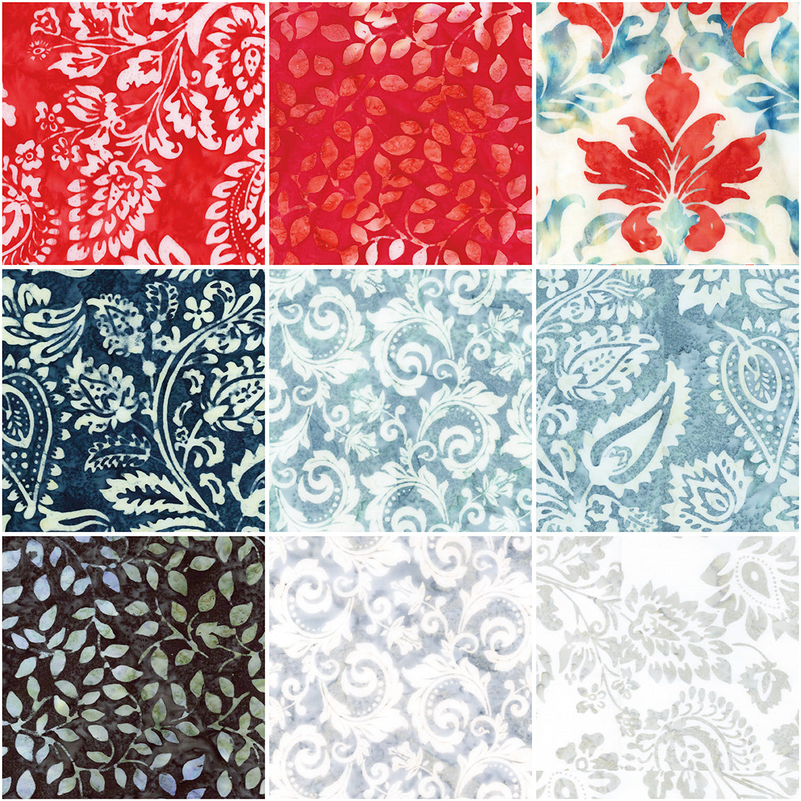 Riley Blake Americana Decorator Style (B) Expressions Batiks - 40 Strip Rolie Polie