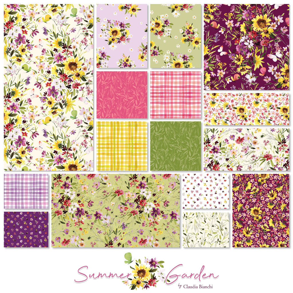 Clothworks - Summer Garden - 40 Strip Roll