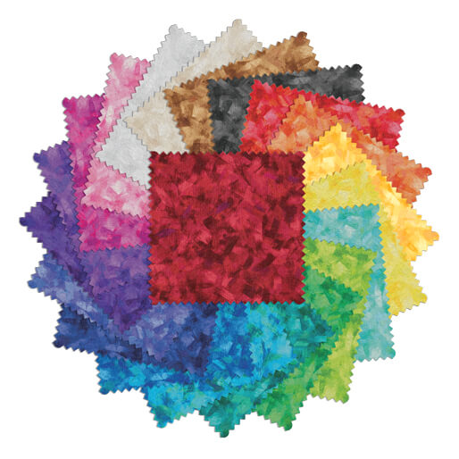 Charm Pack 5x5 Squares - Benartex Fresh Blends - 40 5" Squares