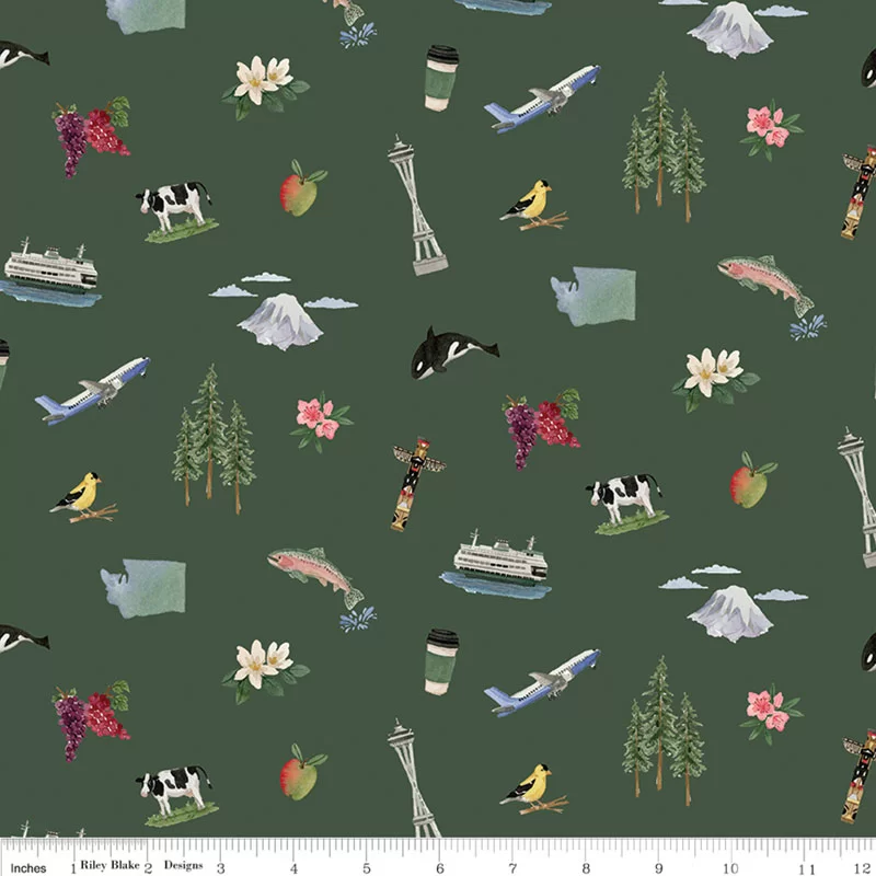 Riley Blake Washington My Home (All Pacific Northwest Shop Hop) - 40 Strip Rolie Polie