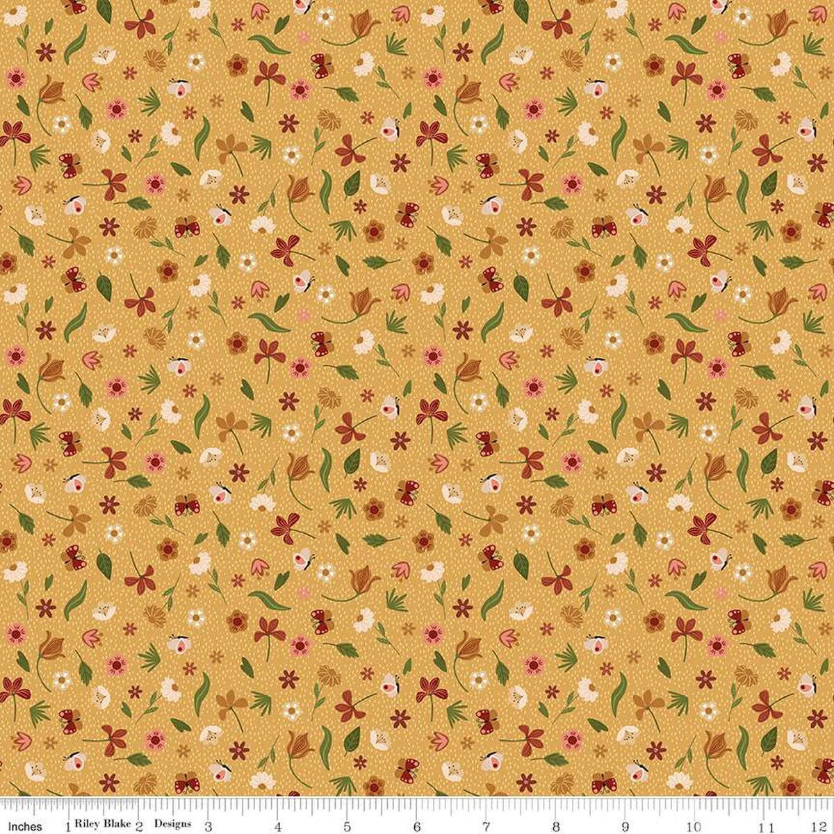 (2 yd) Riley Blake Created With Love C15975 Sunshine Bloom & Grow