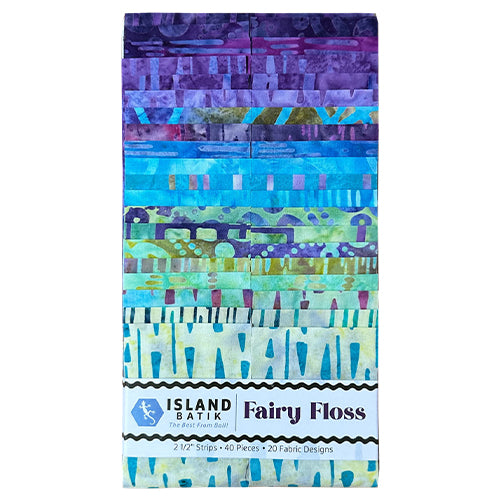 Island Batik - Fairy Floss - 20 Fabrics, 40 Total Strips
