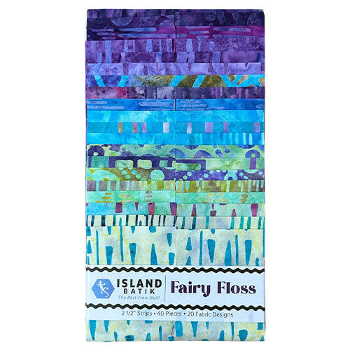 Island Batik - Fairy Floss - 20 Fabrics, 40 Total Strips