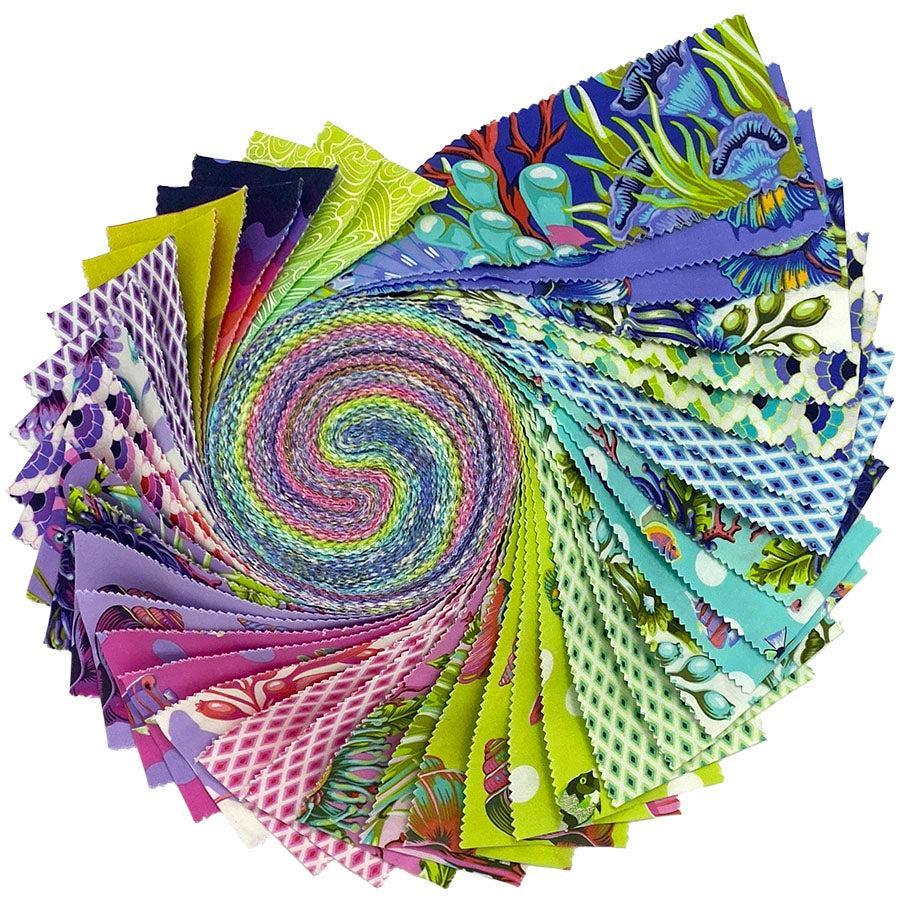 Free Spirit - Tula Pink - Floral Reef - 40 Strip Design Roll