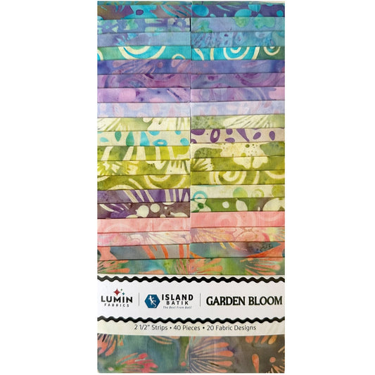 Island Batik - Garden Bloom - 20 Fabrics, 40 Total Strips