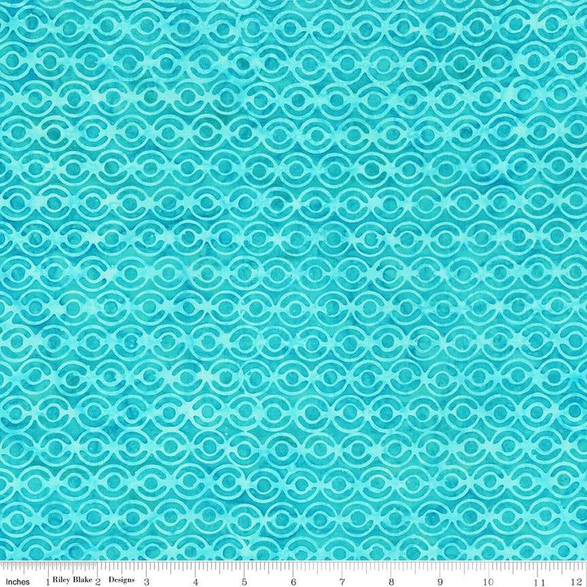 (1.5 yd) Riley Blake Expressions Batiks Geometric Splash BT23201-275 Calypso