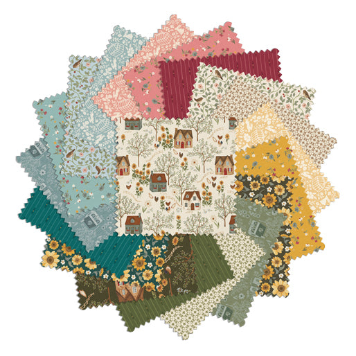 Charm Pack 5x5 Squares - Benartex Heirloom Garden - 40 5" Squares