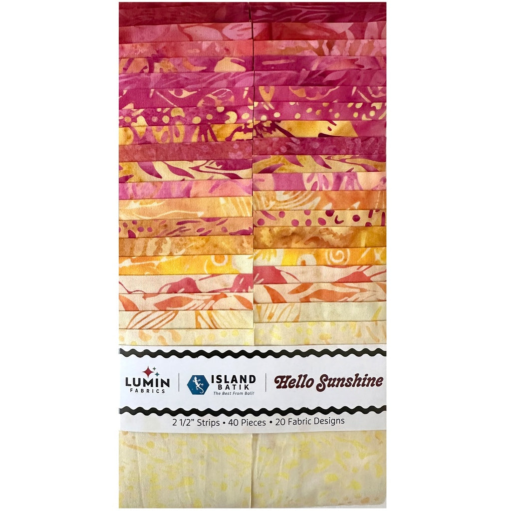 Island Batik - Hello Sunshine - 20 Fabrics, 40 Total Strips