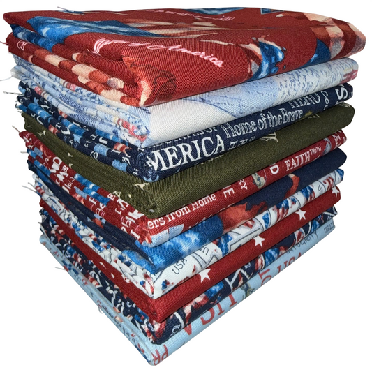 Riley Blake "Letters From Home" Half-yard Bundle - 10 Fabrics, 5 Total Yards