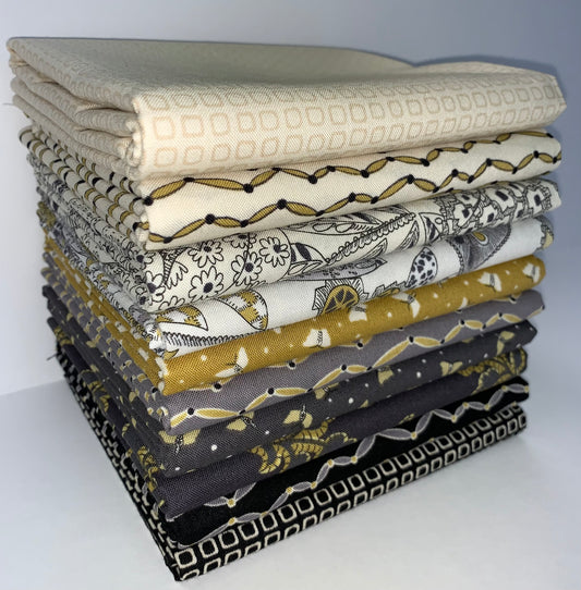 Andover/Makower UK "Frond" Half-yard Bundle - 10 Fabrics, 5 Total Yards