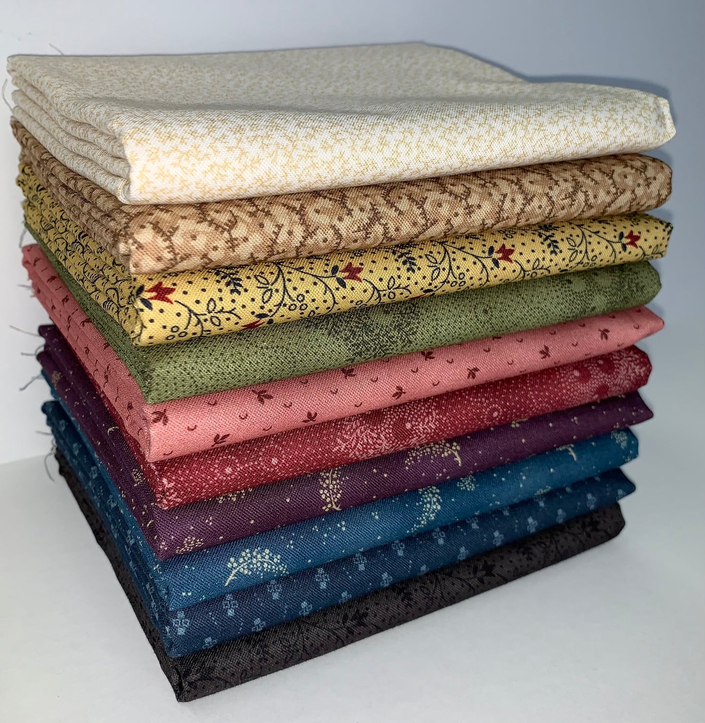Robert Kaufman "6th Street Cottons" Half-Yard Bundle - 10 Fabrics, 5 Total Yards
