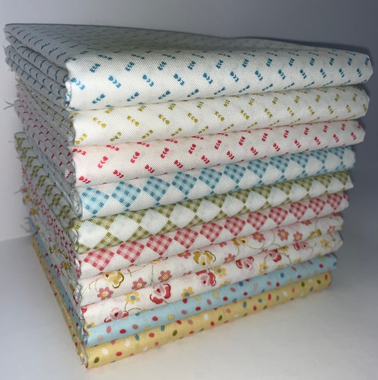 Andover/Makower UK "Welcome Spring" Half-yard Bundle - 10 Fabrics, 5 Total Yards